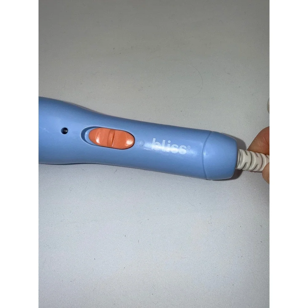 Bliss Curling Iron Unisex Blue Orange Corded Hair Styling Tool